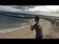 Omilu Papio fishing Oahu Hawaii hanapaa