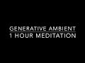 One Hour Generative Ambient Meditation - Moog Subharmonicon/DFAM - No  Talking