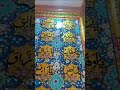 papier machie Kashmir art work in Masjid in Srinagar Kashmir