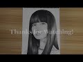 Drawing Lisa of BLACKPINK Using Charcoal and Graphite Pencils
