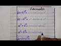 important basic algebraic formulas class 9th new syllabus 2023