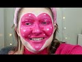PAINTING MY FACE WITH HEARTS FOR VALENTINES DAY! | Valentines Makeup Look