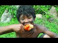 Survival in the Rainforest. Forest Man Cooking Chicken Thighs BBQ || Eat With Spicy Chili Sauce.