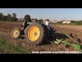 Girl on tractor | Chiara start up & plowing hot bulb Landini L55 'testa calda'