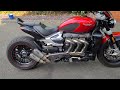 Triumph Rocket 3r IXIL exhaust (baffles in)