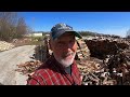 MASSIVE firewood stacking in the woodyard