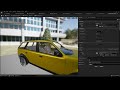 City Cars UE5 to UE4 Conversion Full Process Part 8 - Using the Merged Material