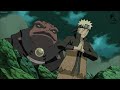 Obito transform into Ten Tails Junchiriki, Obito cut off MInato arm and attach a nuclear bomb to it