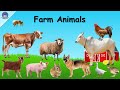 Domestic Animals for Kids | 20 Farm Animals | Farm Animals Names | Farm animals Vocabulary