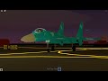 SU-27 taking off from Airbase Garry's (PTFS Roblox)