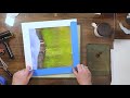 Stunning abstract landscape monotype - printing without a press