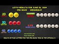 Lotto Result Today 9:00 pm draw June 26, 2024 Wednesday PCSO LIVE