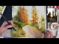 Learn to Create Realistic Trees ❤️ with Watercolor Sunlight!