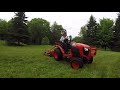 #51 Kubota B2601 Compact Tractor FDR1660 Finish Mower or Bush Hog?