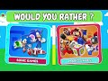 Would You Rather... Super Mario VS Sonic 🍄⚡️