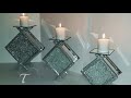 DIY Dollar Tree Glam Candle Holder - DIY Home Decor - Room Decor - Dollar Tree - Bling DIY - Elegant