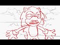 Animated Sonic Fan Film - Rough Test Animation (2010)