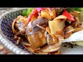 Thai Food - BANANA FLOWER SHRIMP Prawn Salad Bangkok Thailand