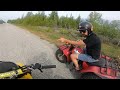 Honda Vs Yamaha ATC 200 Big Red vs Tri-moto 225DX - 3 Wheeler Race  - NOT What We Expected