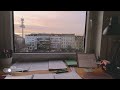 2-HOUR STUDY WITH ME 4K/calm piano ver. 🎹 / My room at Sunset🌇 / Pomodoro 50-10 Ep.17