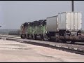 High Speed Santa Fe action in 1997 along the BNSF Chillicothe Subdivision