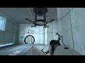 Cube in portal goes haywire, bounces and phases through walls and floor