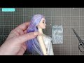 Odile Mermaid on Fashion Royalty Style Body from AliExpress. Lavender Purple Barbie Body Swap Rebody