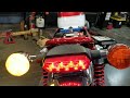 HONDA MONKEY 125 LED running lights and turn signal