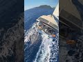 Sailing with friends aboard Ellaida in the Ionian Sea of Greece