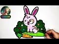 How to Draw a Bunny for Kids and Toddlers