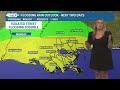 New Orleans Weather: Scattered rain and storms on Monday