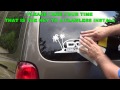 How To Install A Vinyl Decal Using Wet Install Top Hinge Method For Vehicle Graphics