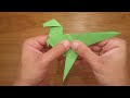 How To Make an Easy Origami Dinosaur