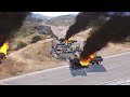 Today! Elite Russian troops destroy a convoy of 250 Ukrainian armored vehicles in Kyiv - ARMA 3