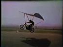 motocross jump with hang glider