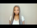 Cookies and cream highlighted synthetic lace front wig install | rebecca hair