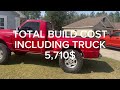 How much does it cost to build a lifted 2wd ford ranger in 2024?| total build cost on my 2001 ranger