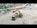 Play Rc Remote control excavator work ,Rc control dump truck 1573 New ,#cambodia #rc #rccars