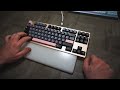 Maker Keyboards Scarlet with SP Star Meteor White Switches Typing Test