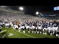 Penn State football sings the Alma Mater after beating Michigan in the Whiteout