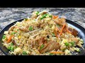 Chicken Fried Rice Recipe | How To Make Simple Fried Rice At Home | Cook Rice For Fried Rice