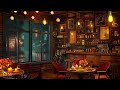 Rainy Night at Cozy Coffee Shop Ambience with Relaxing Jazz Background Music & Rain Sounds for Work