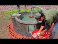 Designer Outdoor Water Fountain | Creative Aquarium with Cement and Brick