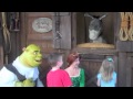 The kids meeting Shrek, Donkey, & Fiona