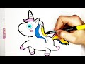 Unicorn Set. How to Draw a Unicorn.