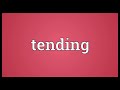 Tending Meaning