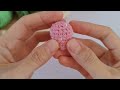 Crochet Strawberry 🍓 keychain #video #videos #tutorial #strawberry #keychain #cute