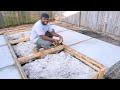 Making Extra Large Concrete Pavers ( DIY concrete patio )