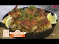 Roast chicken with potatoes and shrimp butter: Get the recipe!