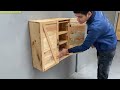 Creative And Unique Woodworking Projects // Build A CabinetThat Combines A Very Smart Folding Table